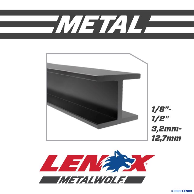 Lenox METALWOLF 9 in. Bi-Metal WAVE EDGE Reciprocating Saw Blade 14 TPI 2 pk