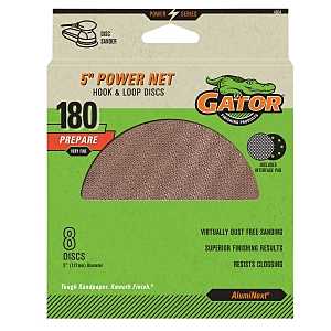 Gator 4804 Power Net Disc, 5 in Dia, 180 Grit, Very Fine