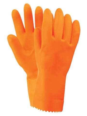 Firm Grip Unisex Indoor/Outdoor Stripping Gloves Orange M 1 pair