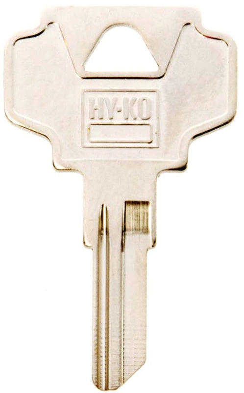 Hy-Ko 11010IN24 Key Blank, Brass, Nickel, For: ILCO Cabinet, House Locks and Padlocks, IN24 Key Number, Pack of 10