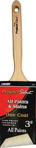 Linzer WC 2140-3 Paint Brush, Natural, Wood Handle, 3 in W, 3-1/4 in L Bristle, Polyester Bristle