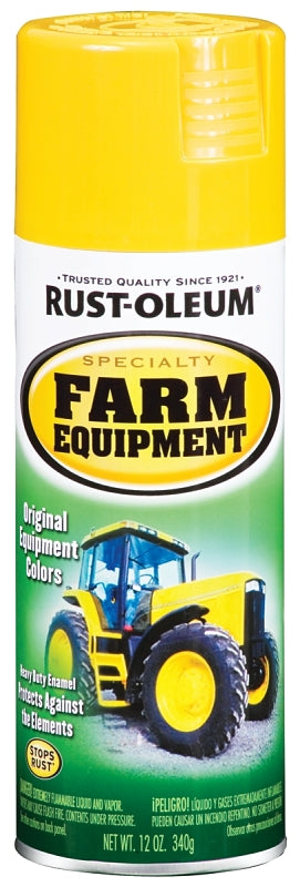 Rust-Oleum 280129 Farm Equipment Spray , Gloss, JD Yellow, 12 oz, Can