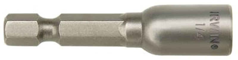 Irwin 94712 Nutsetter, 7/16 in Dia, 1/4 in Drive, Lobular Drive, 1-7/8 in L, 1/4 in L Shank, Hex Shank, 1/PK, Pack of 10