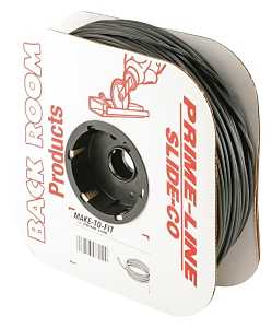 Make-2-Fit P 7604 Screen Retainer Spline, 0.250 in D, 250 ft L, Vinyl, Black, Round