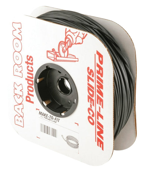 Make-2-Fit P 7604 Screen Retainer Spline, 0.250 in D, 250 ft L, Vinyl, Black, Round