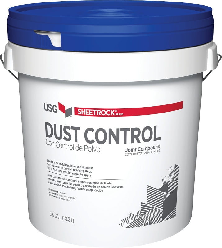 Sheetrock 380059 Dust Control Joint Compound, Paste, Off-White, 3.5 gal