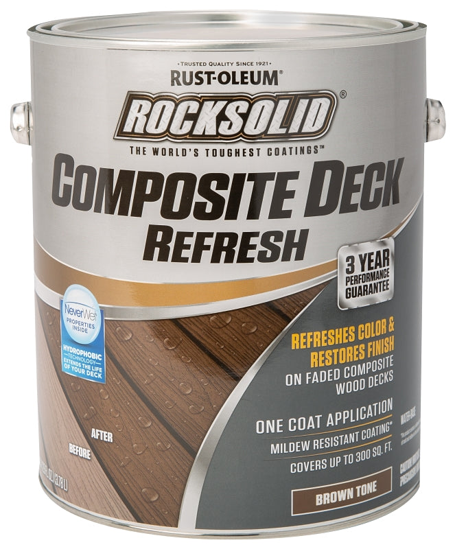 Rust-Oleum 350060 Composite Deck Stain, Brown, Liquid, 1 gal, Can
