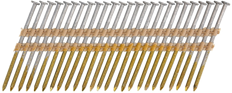 ProFIT 0710176S Collated Nail, 3 in L, 316 Stainless Steel, Round Head, Ring Shank