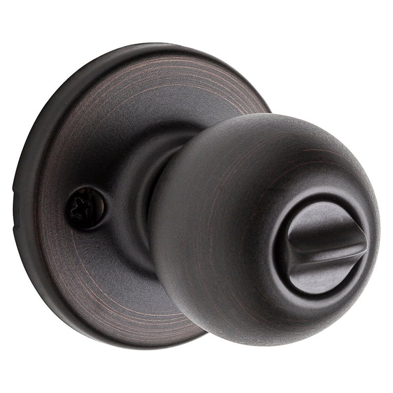 Kwikset 400P 11P RCAL Entry Knob, Venetian Bronze, KW1 Keyway, 3 Grade, Universal Hand