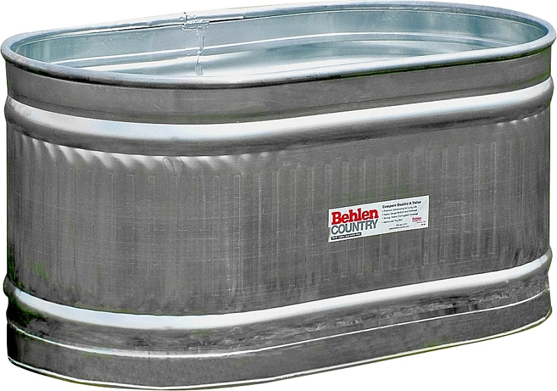 Behlen Country 50130028 Farm Stock Tank, Oval, 103 gal Capacity, Steel, Galvanized
