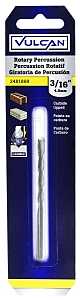 Vulcan 201091OR Drill Bit, 3/16 in Dia, 4 in OAL, Percussion, Spiral Flute, Straight Shank