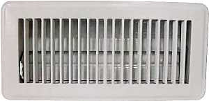 ProSource FR01-4X10W Floor Register, Steel, White