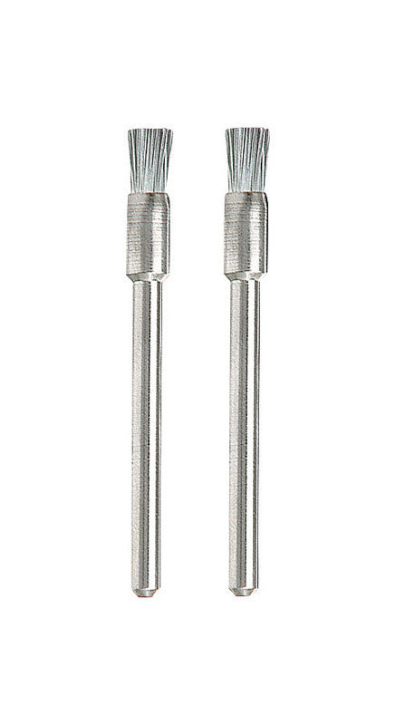 Dremel 443-02 Brush, 1/8 in Dia, 1/8 in Arbor/Shank, Carbon Steel Bristle