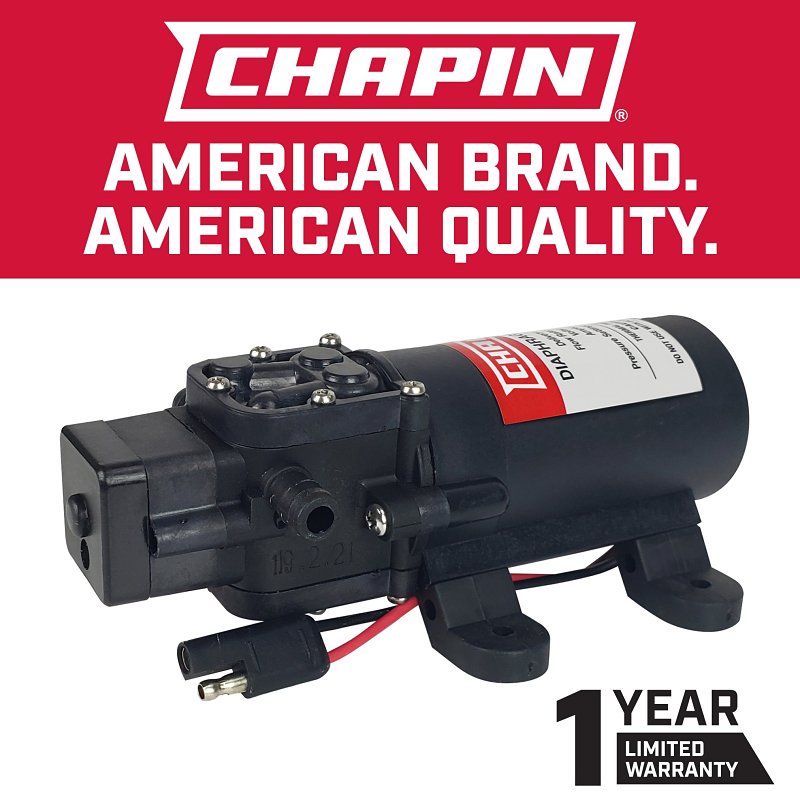 Chapin 6-9206 Diaphragm Pump, Positive Displacement, For: Chapin 15 and 25 gal ATV Sprayers