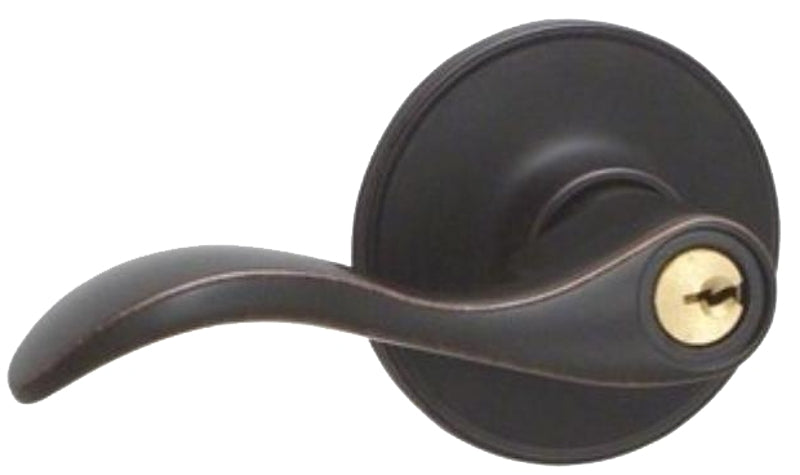 Schlage J Series J54VSEV716 Entry Lever, Mechanical Lock, Aged Bronze, Metal, 1-Cylinder, Residential, 3 Grade