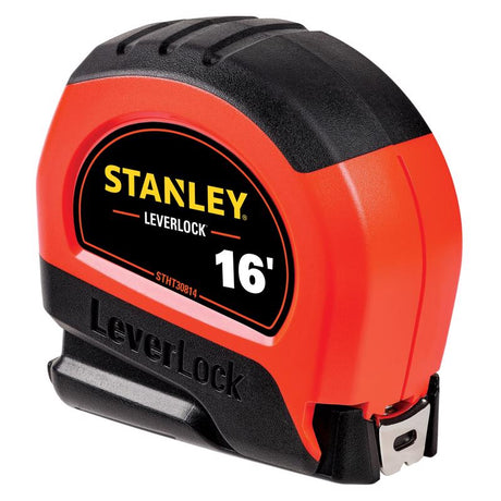 Stanley LeverLock 16 ft. L X 0.75 in. W Compact Tape Measure 1 pk