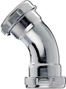 Plumb Pak PP137 Pipe Elbow, 1-1/4 in, 45 deg Angle, Brass