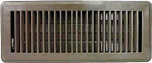 ProSource FR01-4X12B Floor Register, Steel, Brown