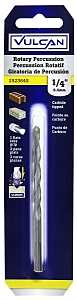 Vulcan 201681OR Drill Bit, 1/4 in Dia, 4 in OAL, Percussion, Spiral Flute, Straight Shank