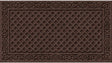 Apache Mills Textures AP883-1403F Door Mat, 30 in L, 18 in W, Iron Lattice Pattern, Plastic Surface, Walnut