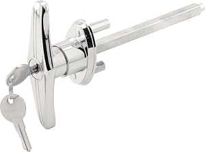 Prime-Line GD 52169 T-Locking Handle, 5/16 in L Shaft, Zinc, Chrome