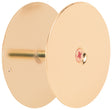 Defender Security U9516 Hole Cover Plate, Steel, Brass, For: 1-3/4 in Thick Doors