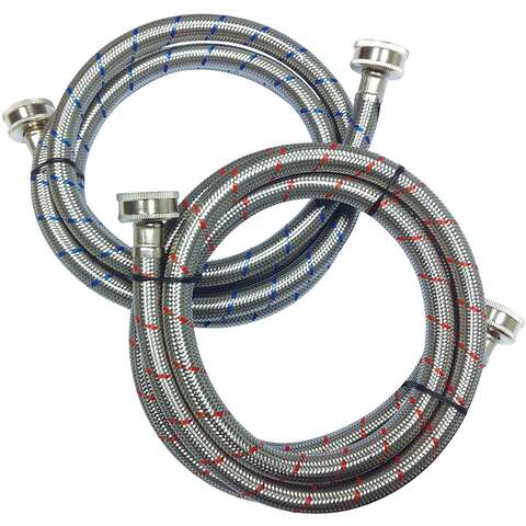 Ace 3/4 in. FHT in. X 3/4 in. D FHT 60 in. Braided Stainless Steel Washing Machine Supply Line