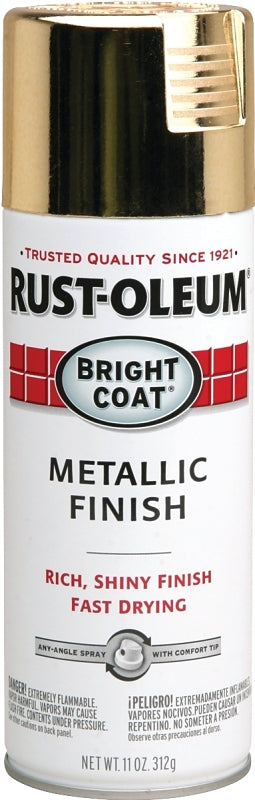 Rust-Oleum 7710830 Rust Preventative Spray Paint, Metallic, Gold, 11 oz Can