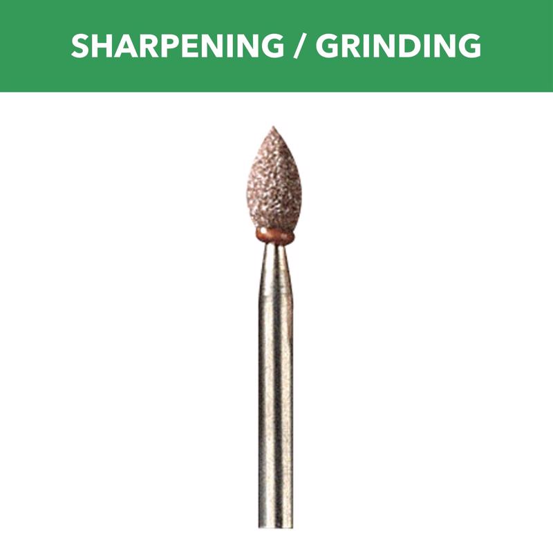 Dremel 3/16 in. D X 3/16 in. L Aluminum Oxide Grinding Stone Conical 35000 rpm 1 pc