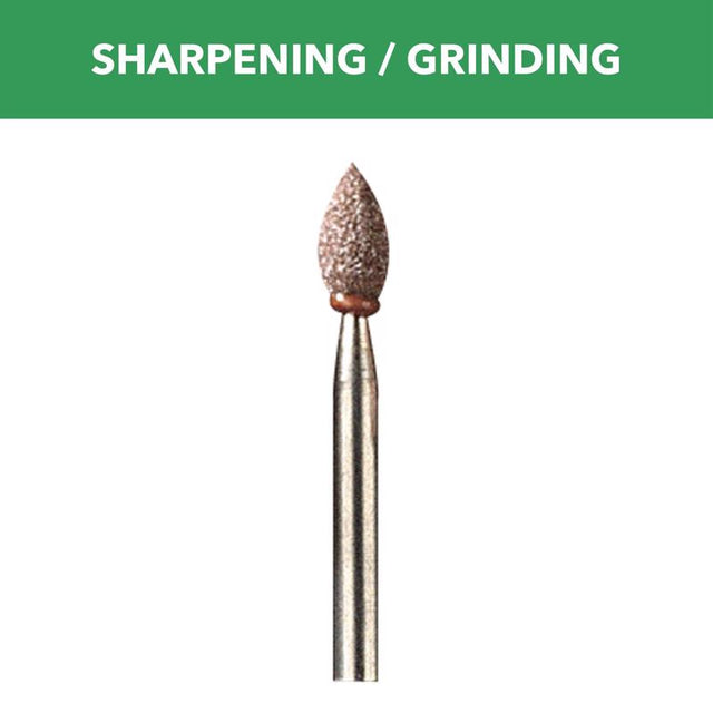Dremel 3/16 in. D X 3/16 in. L Aluminum Oxide Grinding Stone Conical 35000 rpm 1 pc