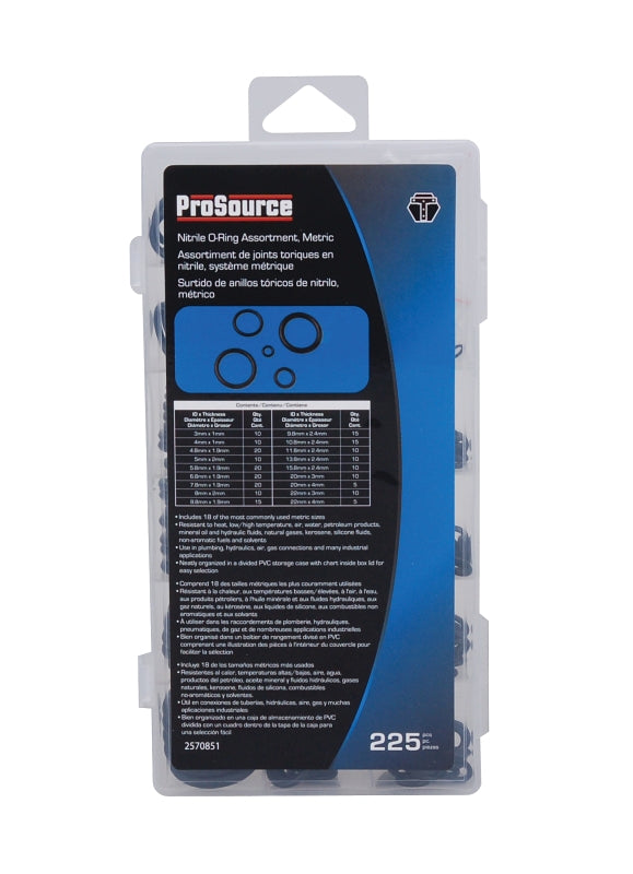 ProSource 61302 O-Ring Assortment, NBR