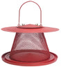 Perky-Pet NO/NO C00322 Wild Bird Feeder, Cardinal, 2.5 lb, 1-Port/Perch, Metal, Red, Hanging Mounting