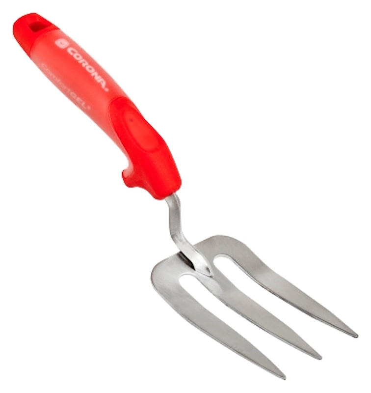 Corona CT 3374 Premium Garden Fork, Straight Tine, Stainless Steel Tine, ComfortGEL Grip Handle