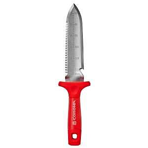 Corona CT15409 Hori Hori Garden Knife, 8 in L Blade, Steel Blade, Anvil Blade, Poly Handle