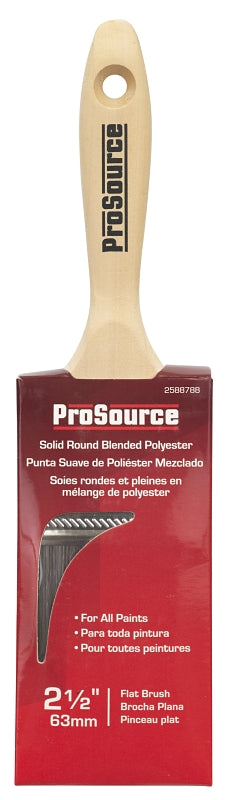 ProSource OR 11601 0250 Flat Pain Wt Brush, 2-1/2in W, Flat Cut, Polyester