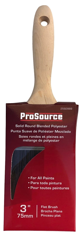ProSource OR 11601 0300 Flat Pain Wt Brush, 3in W, Flat Cut, Polyester