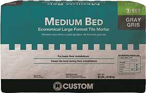 Custom MGMM50 Premium Mortar, White, Powder, 50 lb, Bag