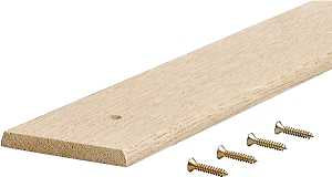 M-D 85613 Seam Binder, 36.13 in L, 3 in W, Smooth Surface, Oak Wood, Unfinished, Pack of 6