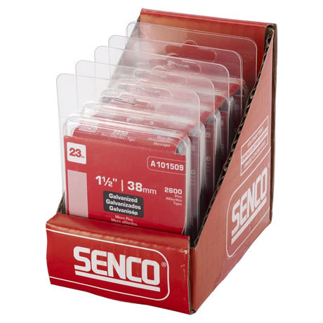 Senco 1-1/2 in. L X 23 Ga. Straight Strip Galvanized Micro Pins 2,600 pk