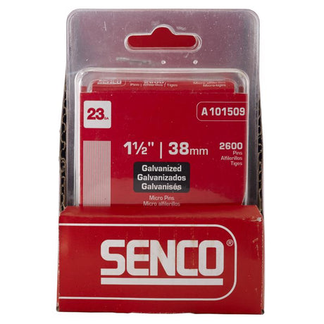 Senco 1-1/2 in. L X 23 Ga. Straight Strip Galvanized Micro Pins 2,600 pk