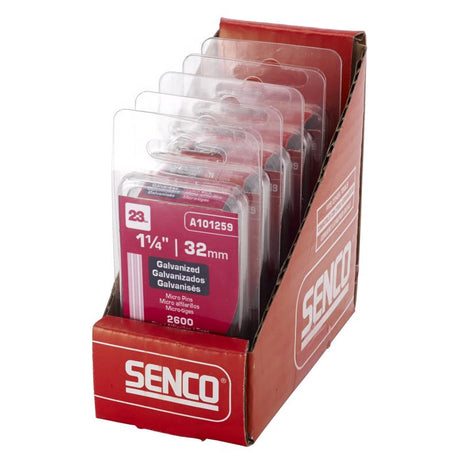 Senco 1-1/4 in. L X 23 Ga. Straight Strip Galvanized Micro Pins 2,600 pk