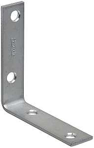 National Hardware 115BC Series N266-395 Corner Brace, 3 in L, 3/4 in W, Steel, Zinc, 0.11 Thick Material, Pack of 40