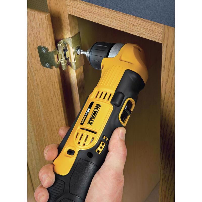 DeWalt 20V MAX 3/8 in. Brushed Cordless Right Angle Drill Kit (Battery & Charger)
