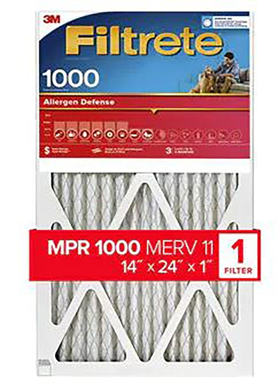 FILTER AIR ALRGN DFN 14X24X1IN, Pack of 4