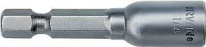 Irwin 3547121C Nutsetter, 7/16 in Dia, 1/4 in Drive, Lobular Drive, 1-7/8 in L, 1/4 in L Shank, 1/PK