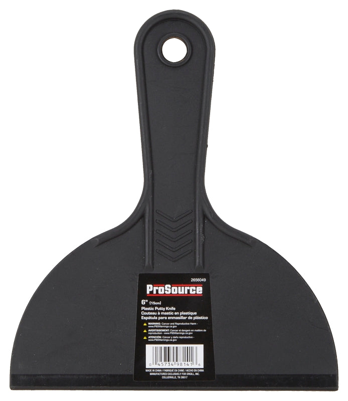 ProSource JL-PS063L Putty Knife, 6 in W Blade, 6 in L Blade, Plastic Handle, Pack of 20