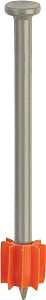 Ramset 1516E Ramguard Pin, 0.145 in Dia Shank, Steel, Zinc