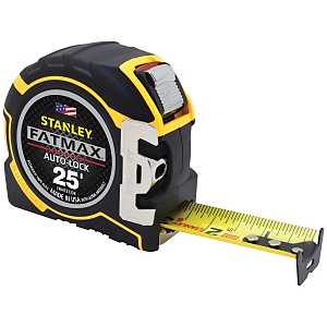 STANLEY FMHT33338 Tape Measure, 25 ft L Blade, 1-1/4 in W Blade, Steel Blade, ABS Case, Automatic Rewind