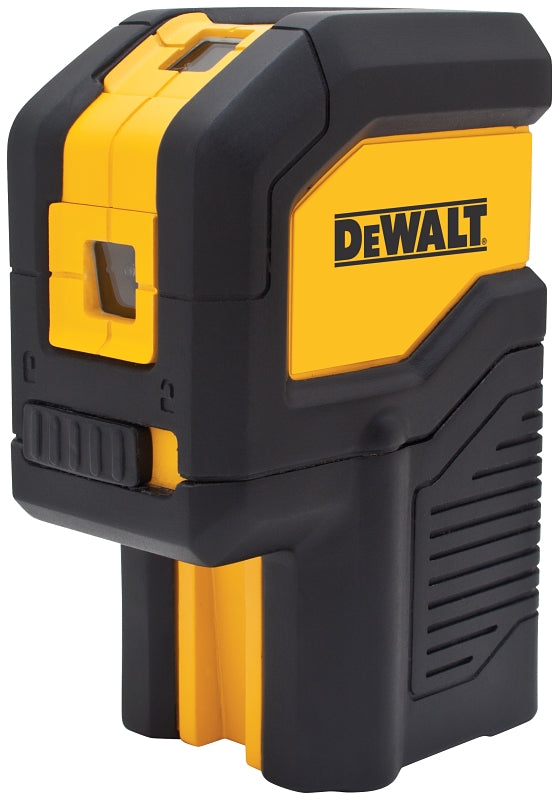 DEWALT DW08302-QU Laser Level, 100 ft, 1/4 in Accuracy, 3-Beam, 3-Dot, Red Laser