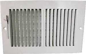 ProSource SW02-10X6 Sidewall Register, Steel, White